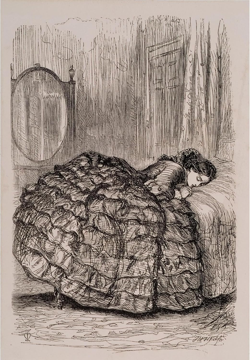 ArtDirect Framley Parsonage - Was it not a Lie (1860) Unframed Art Print Giclee Poster by Sir John Everett Millais - Ready for Framing with Customization Sizes 7x10, 10x14, 14x20, 24x35, 33x48 and 42x60 inches