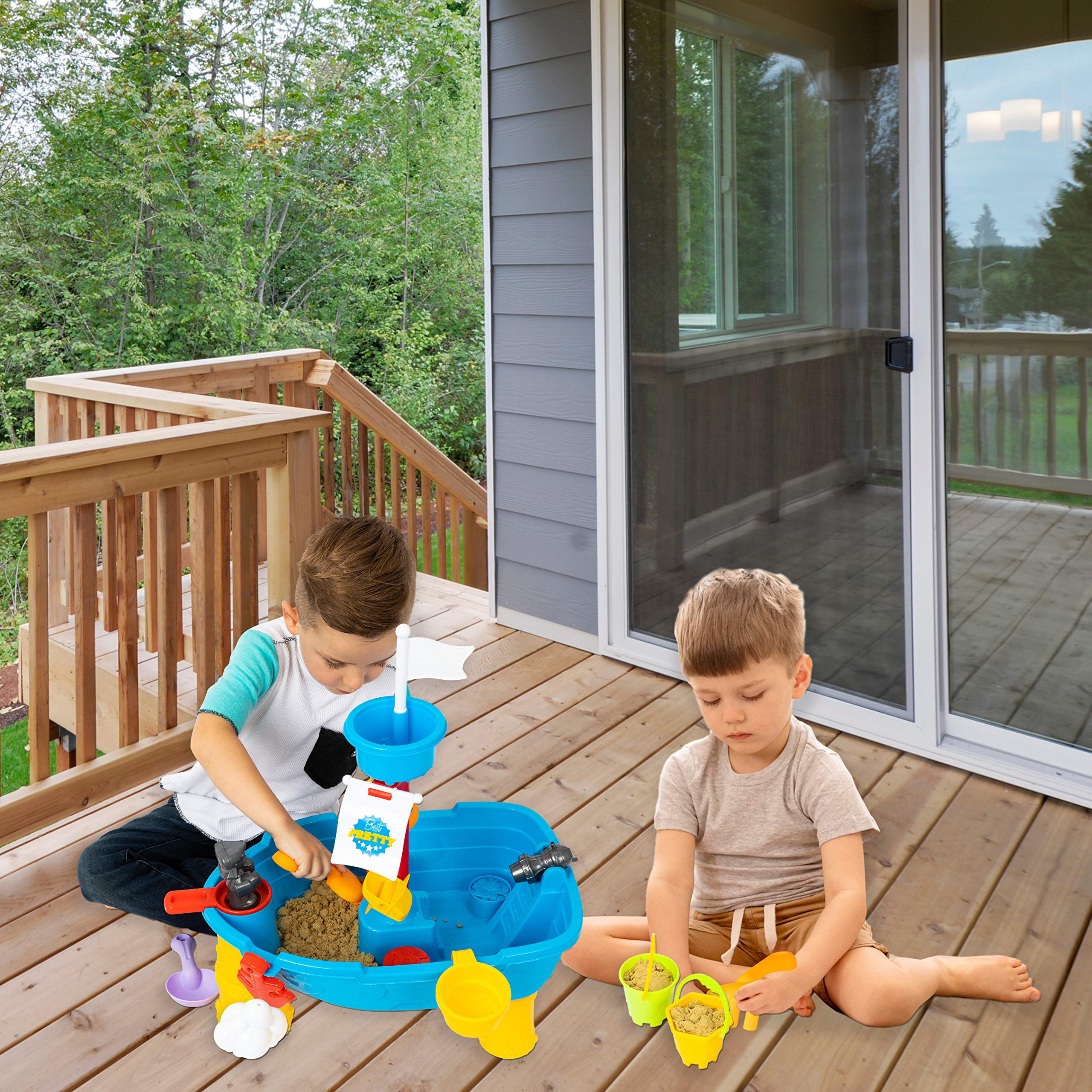 ToyVelt Sand Water Table for Toddlers 21Piece Water Play Table for