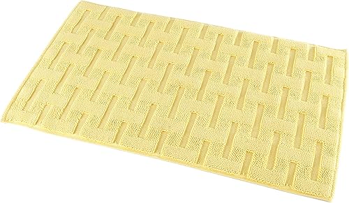 Miniatura 4 de Peshkul Tapete de baño de lujo, 30 x 24 pulgadas, suave y absorbente, lavable a máquina, tapete de baño de secado rápido, tapete para suelo de ducha