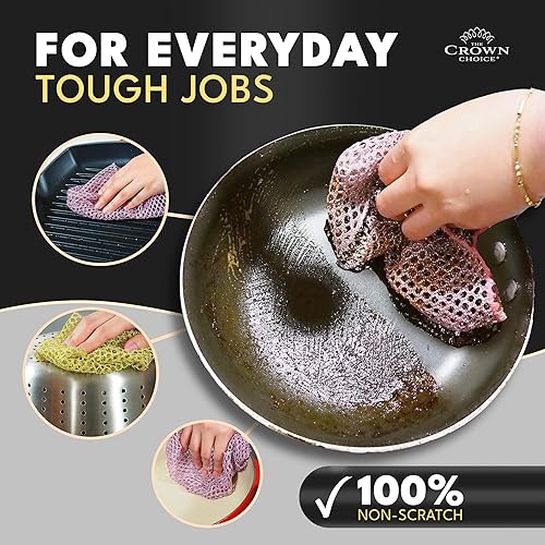 Miniatura 3 de The Crown Choice Paño de fregado antiarañazos y el limpiador de cosas rosas