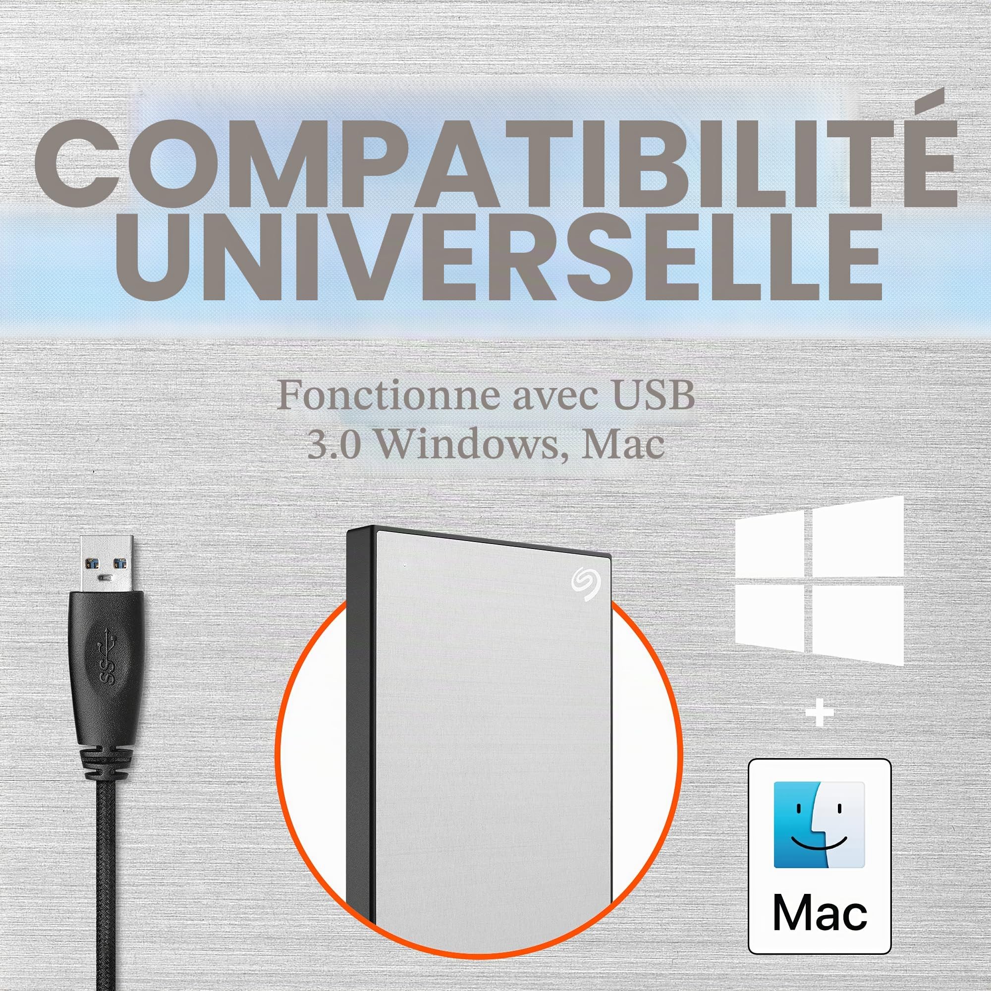 SEAGATE Disque Dur Externe One Touch 4To