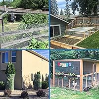 Vista 7 de Fencer Wire Paño galvanizado de calibre 19 con malla de 1/2 x 1/2 pulgadas para gallinero/correr/jaula/correr/correr/correr/correr/verduras, jardín