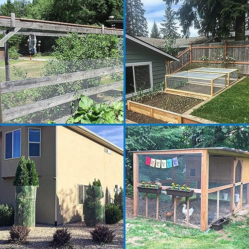 Miniatura 6 de Fencer Wire Paño galvanizado de calibre 19 con malla de tamaño 12 x 12 pulgadas para gallinerocorrerjaulacorralcorralcorralcorralvegetales, jardín y