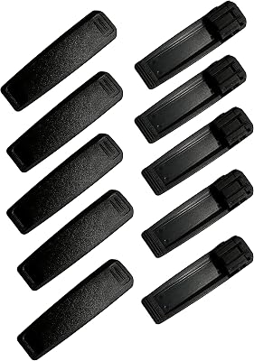 10Pcs Belt Clip for Icom F1000 F1000D F1000S F1000T F2000 F2000D F2000S F2000T IC-V88 FT-2000 IC-F1000 IC-F1000D IC-F1000S IC-F1000T IC-F2000 IC-F2000D IC-F2000S IC-F2000T