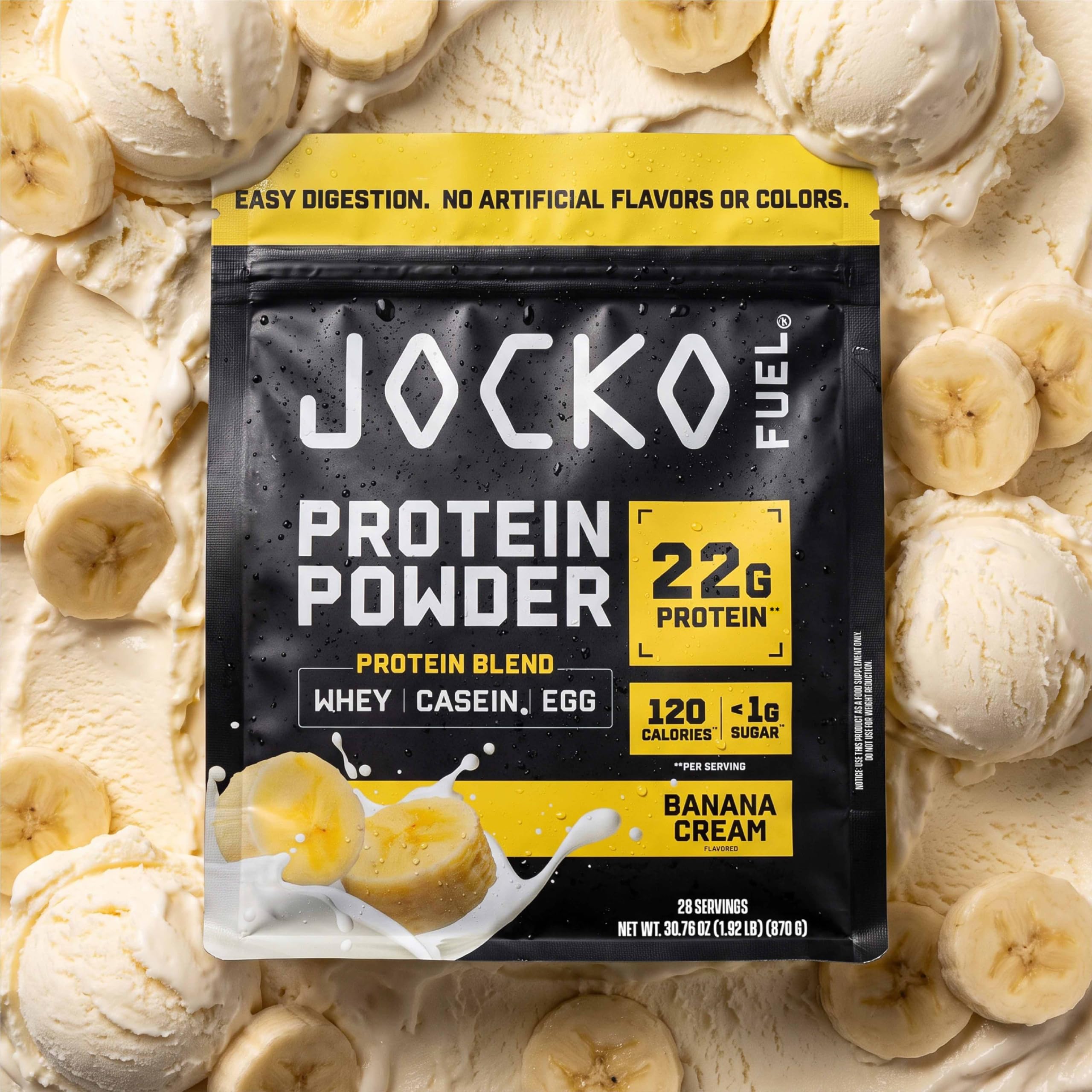 Jocko Fuel Whey Protein Powder, Banana Cream | 28 Servings — Amazon image 8
