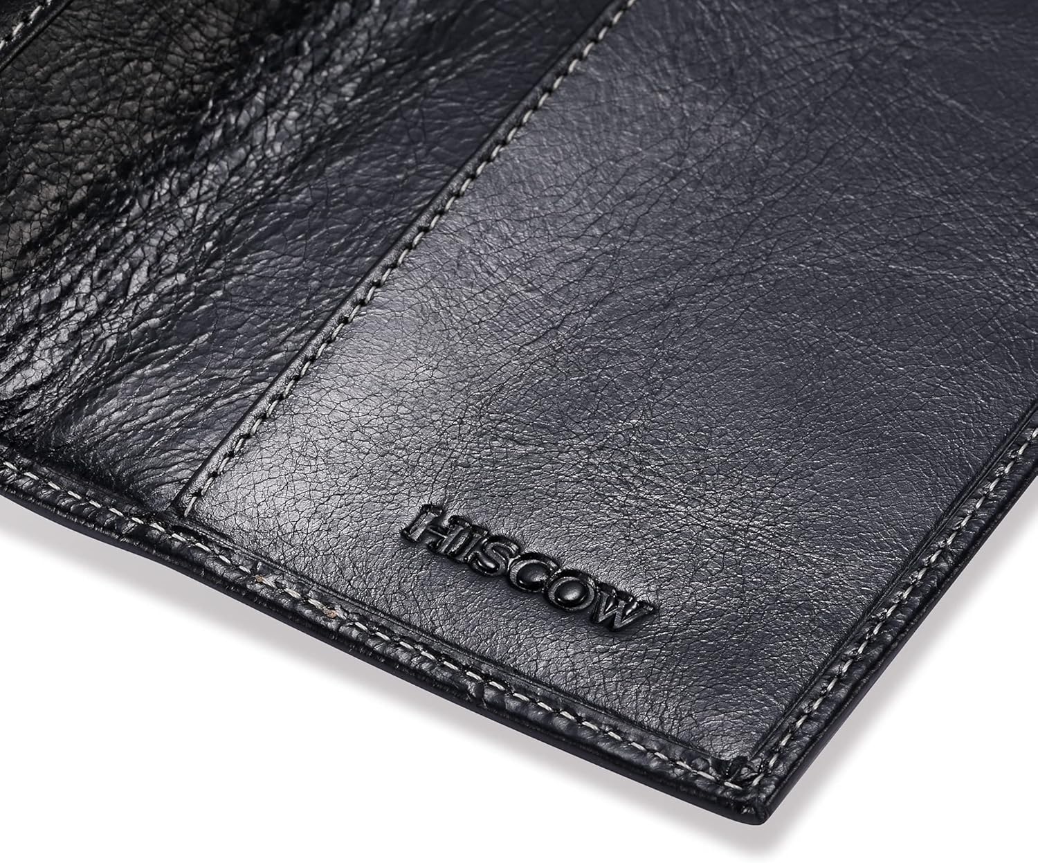 HISCOW Minimalist Checkbook Cover - Full Grain Leather - Image 7