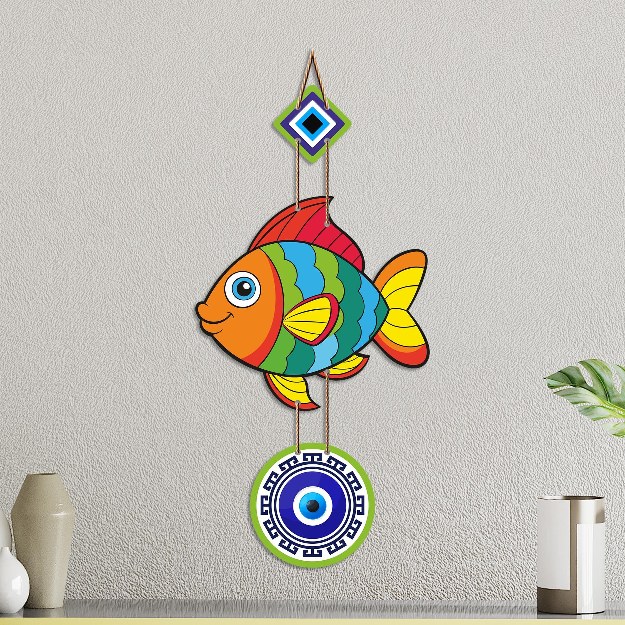 Lord Shiva Evil Eye Wall Hanging - Spiritual Home Decor -13