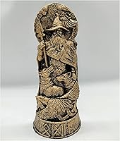 Vista 11 de Estatua de Freya Dios nórdico Freyja Estatua de diosa para altar resina de dioses nórdicos tallado Panteón de Navia para colección del hogar