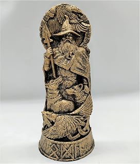 Odin Statue Norse Gods Statues Scandinavian Pantheon Ornaments Resin Viking Mythology Figurines Table Decorative Gift