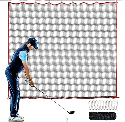 Red de Golf, 10 pies, 15 pies, 20 pies Red Deportiva - Red de Práctica Multi-Deportiva de Servicio Pesado y Alto Impacto para Golf, Béisbol, Fútbol,