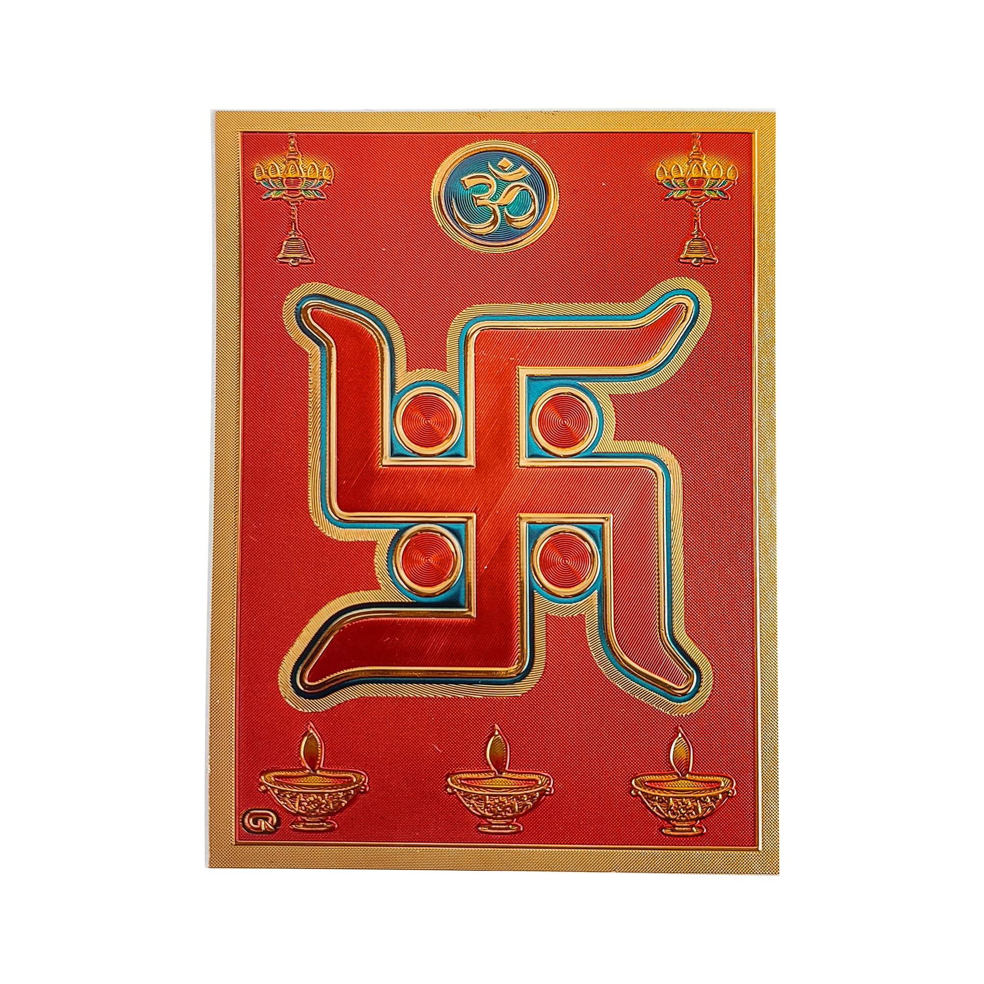 Swastik Poster autocollant décoration Puja Mandap et sticker de porte 8.9x6.3