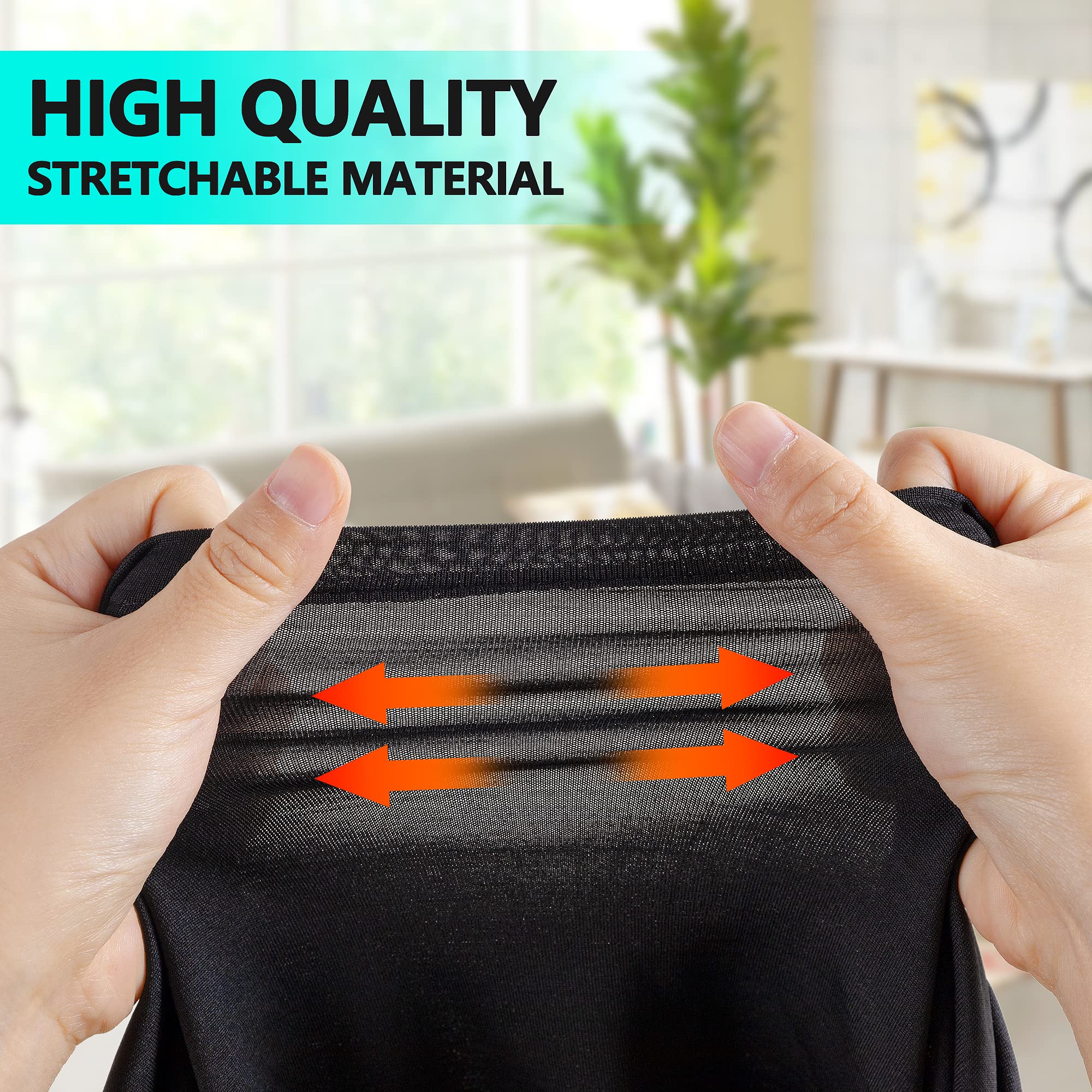 Ocves 4ft Tablecloth Stretchable Rectangular Spandex Tablecloth, Washable Stretch Table Cover Fitted for 4FT Folding Tables - Image 4