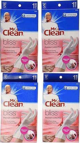 Miniatura 2 de Mr. Clean Bliss Premium - Guantes sin látex, talla S, 4 pares