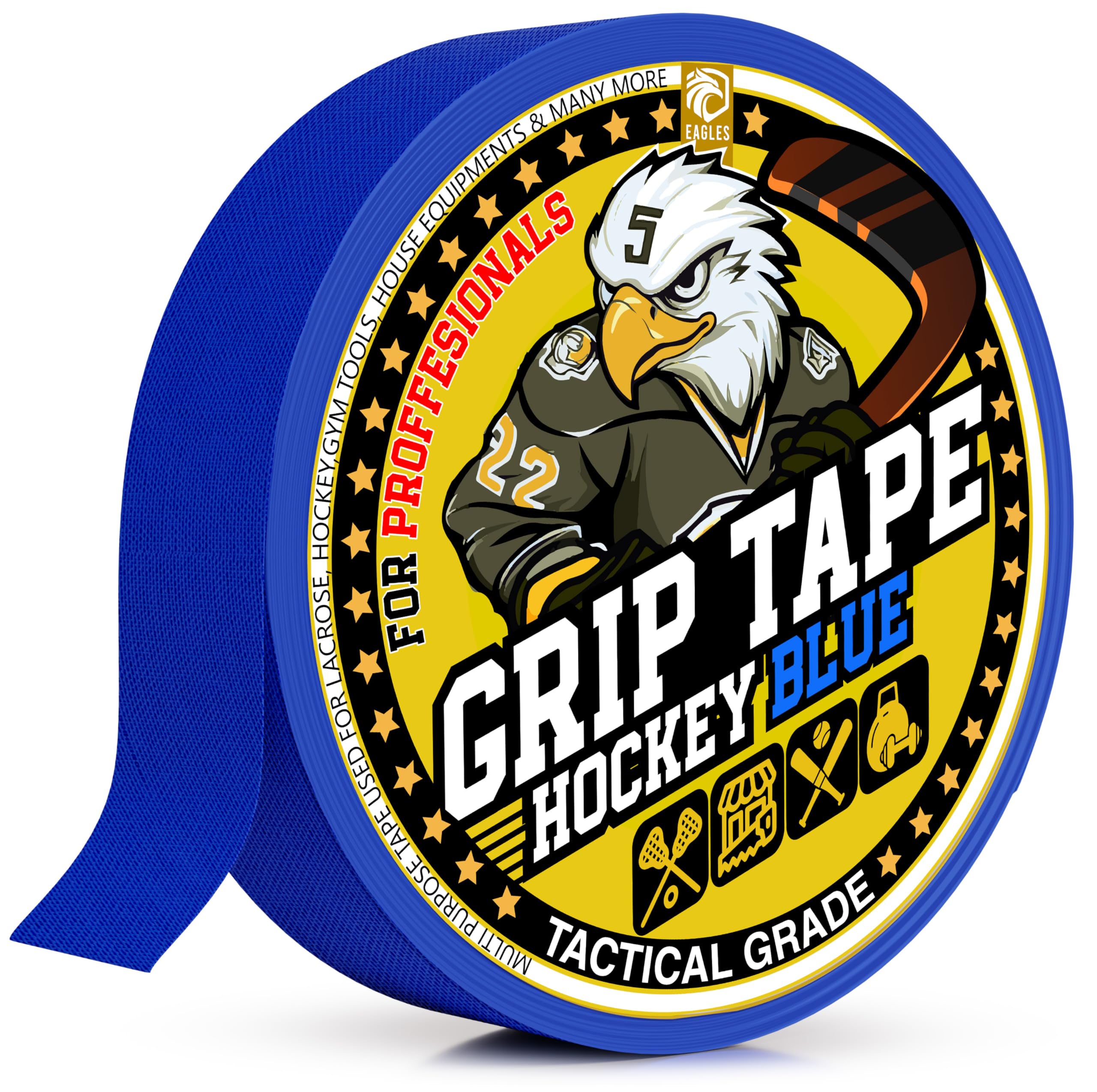 Hockey Tape Multipurpose Cloth Tape Roll for Lacrosse Baseball & Softball Bats, Rackets, Pullup Bars, Gardening Tools, Sports Gift Perfect for Wrist, Ankle, Foot, Knee and Hand Taping