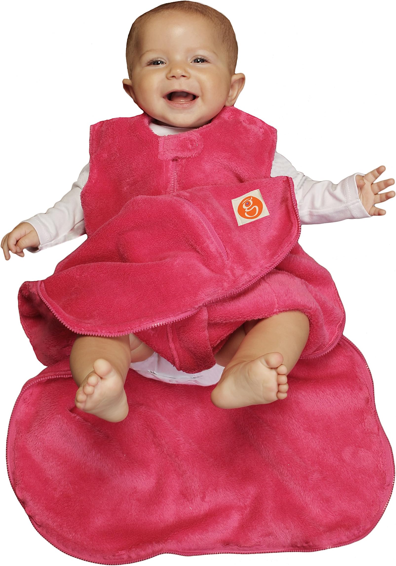 Gunapod - Girl Fleece Wearable Blanket Baby Sleeping Bag 9-18 months - Pink