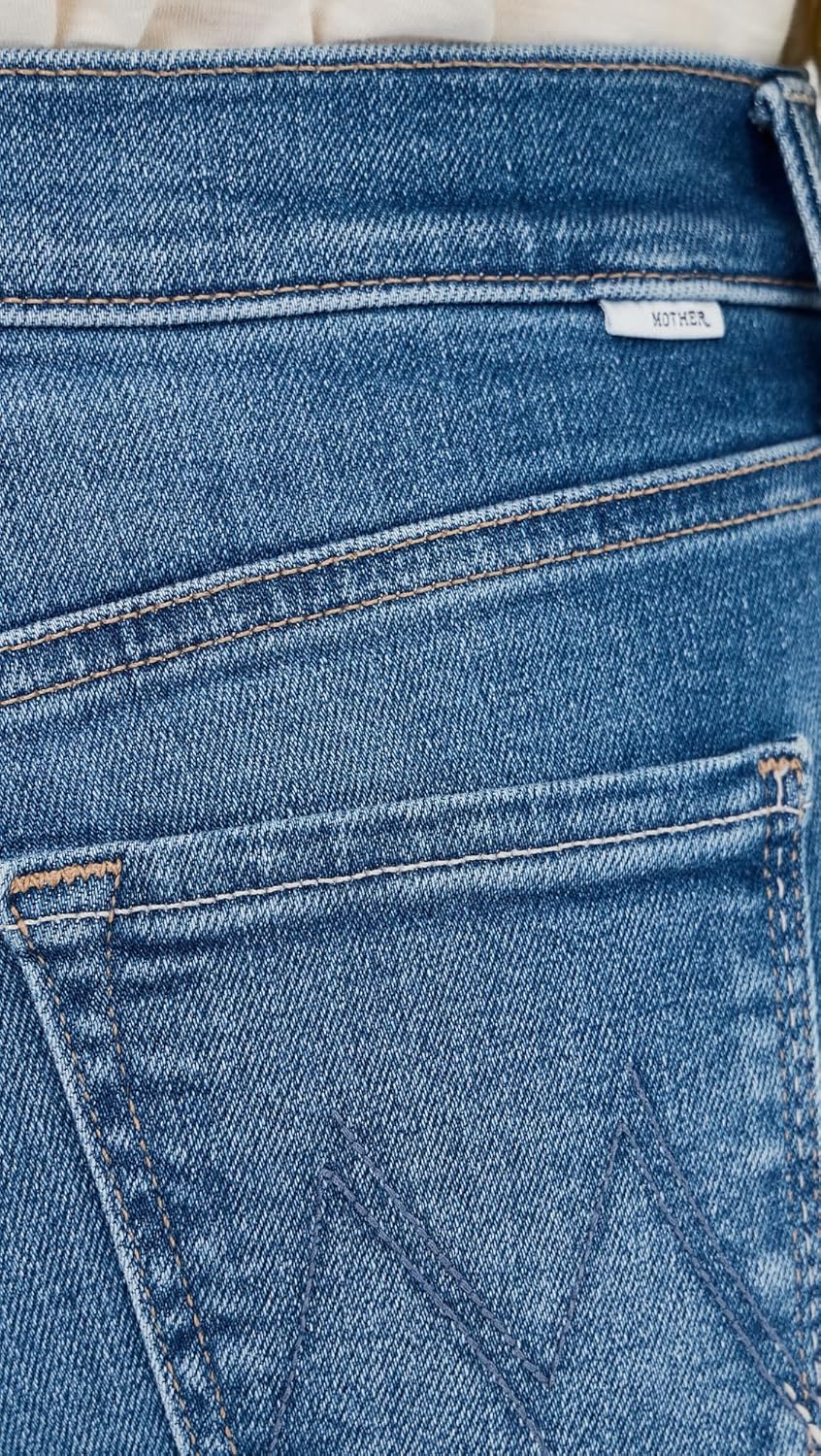 MOTHER Women's Petite The Lil Mid Rise Rambler Zip Ankle Jeans - Image 6