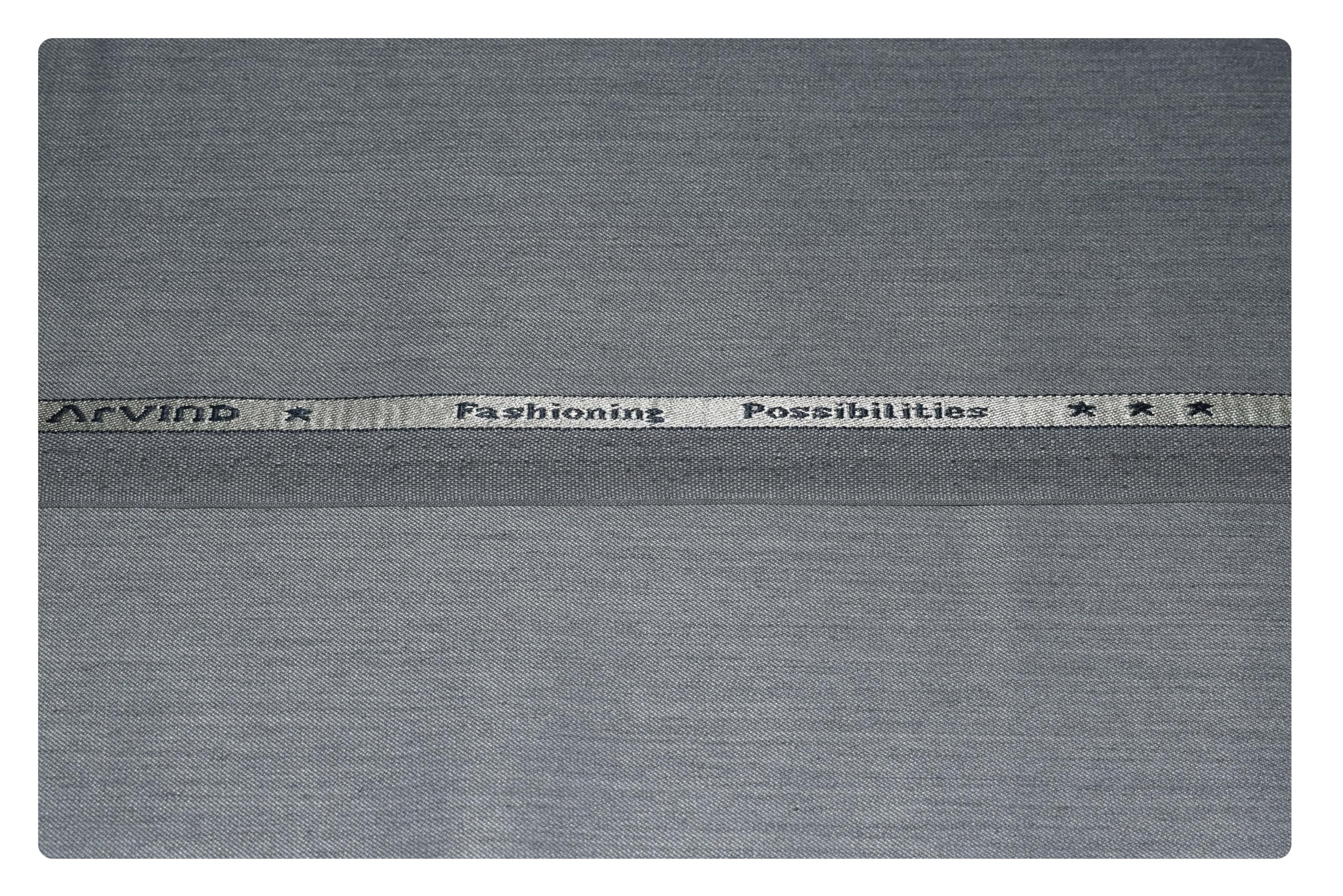 Men's Lycra Poly Viscose Unstitched Trouser Fabric (LY01B2, Free Size)