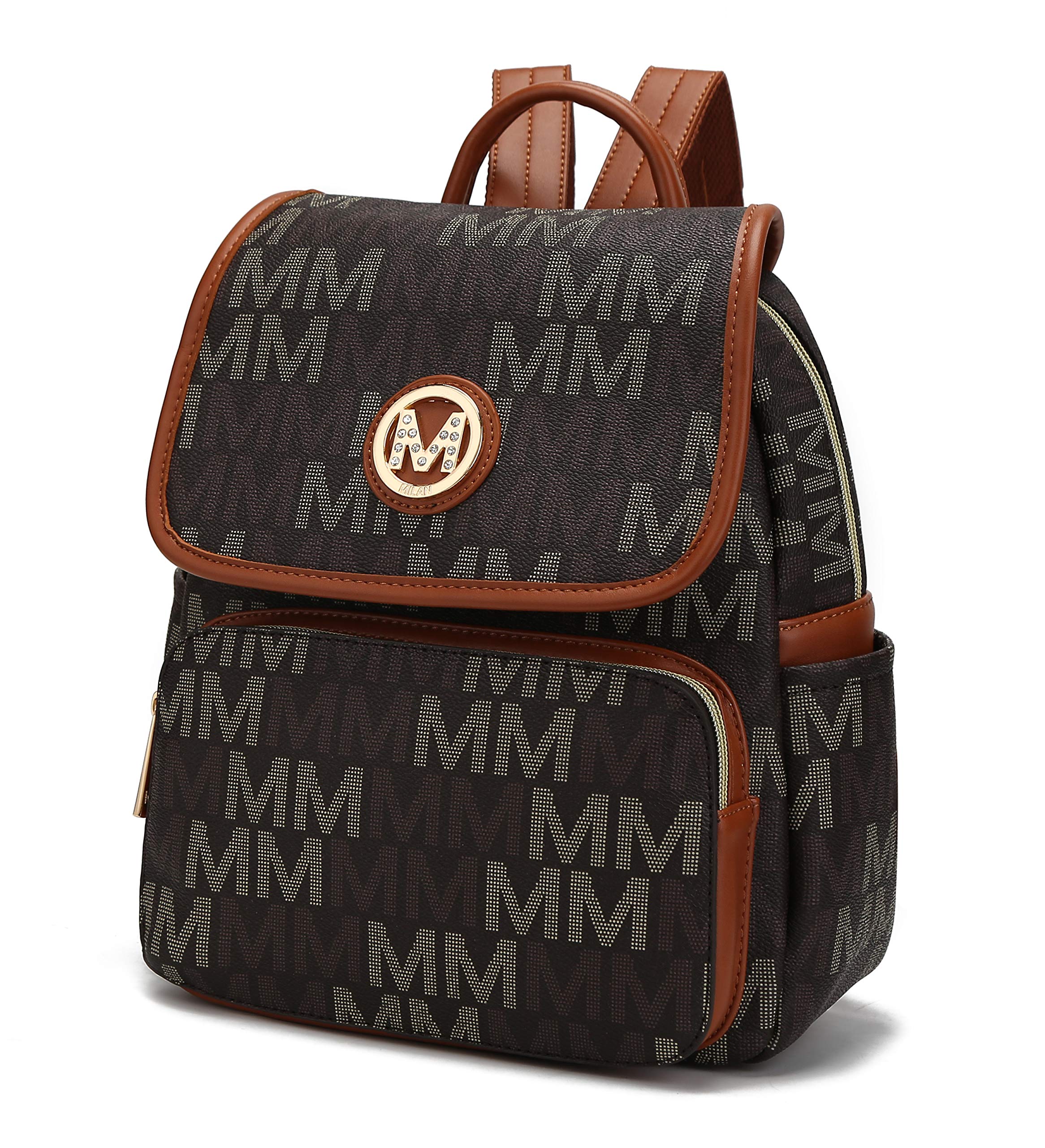 MKF Collection Backpack Purse for Women Vegan Leather Top-Handle Ladies Fashion Travel Bag Daypack by Mia K