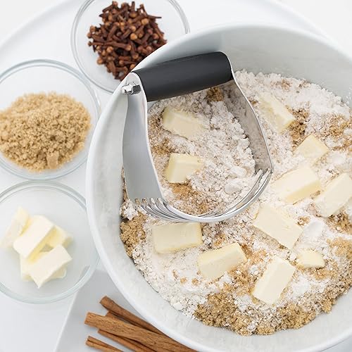 Miniatura 5 de Spring Chef Juego de batidora de masa de acero inoxidable y raspador de banco y cucharas medidoras magnéticas de acero inoxidable, juego de 8-2