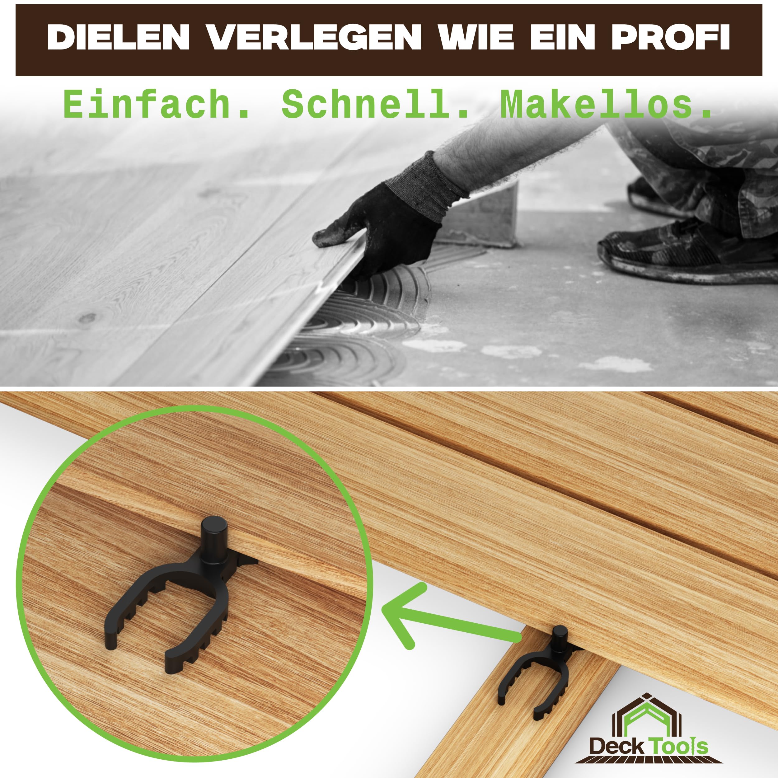 200 Stück 7mm - Abstandhalter für Terrassendielen – Terrassenbau Distanzhalter für gleichmäßige Fugen & Hinterlüftung – Kunststoff-Distanzstück für Holzterrassen & WPC –Made in Germany