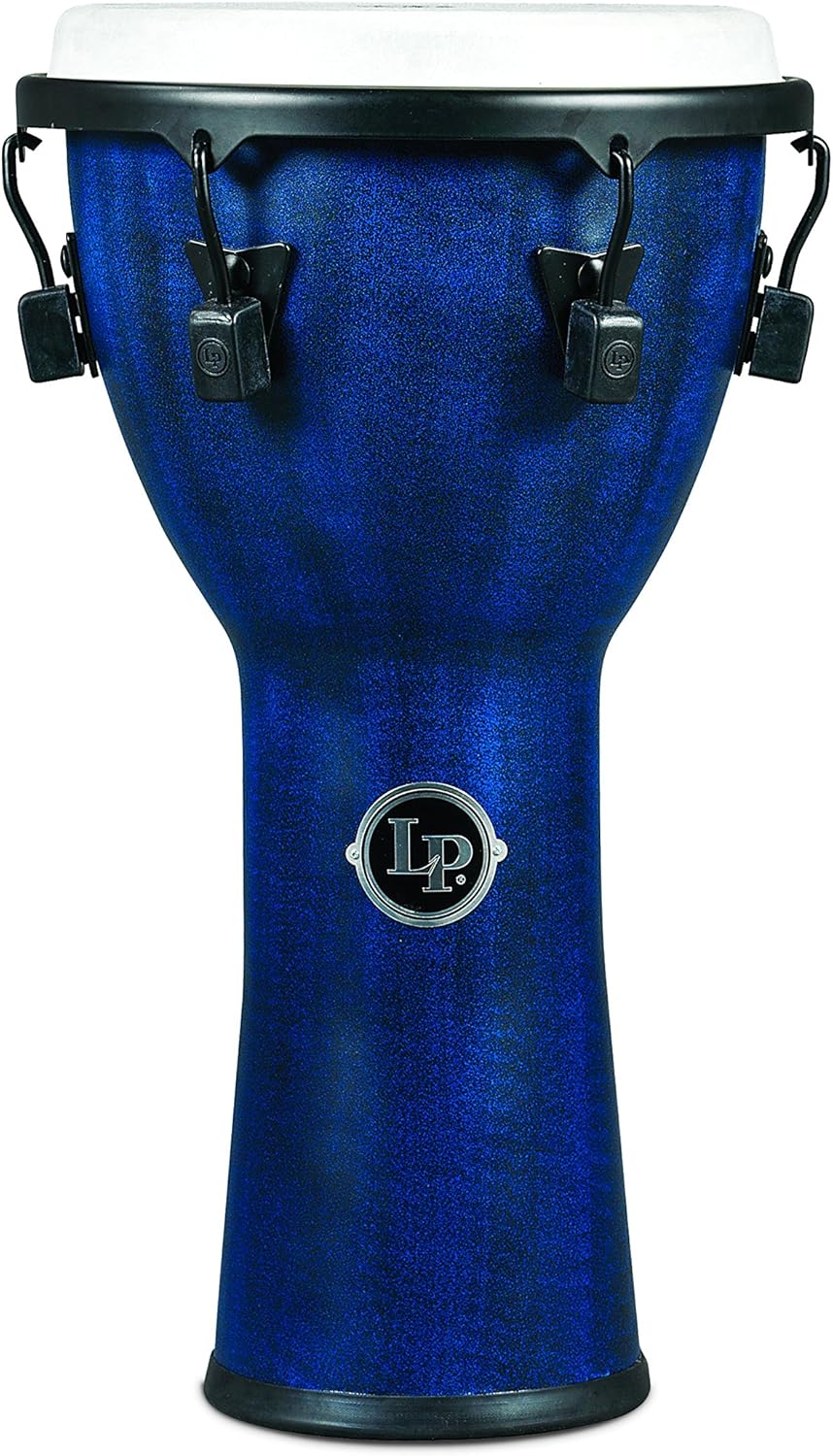 Latin Percussion LP726B Lug Tuned Djembe 11" Synthetic Shell, Synthetic Head, Blue
