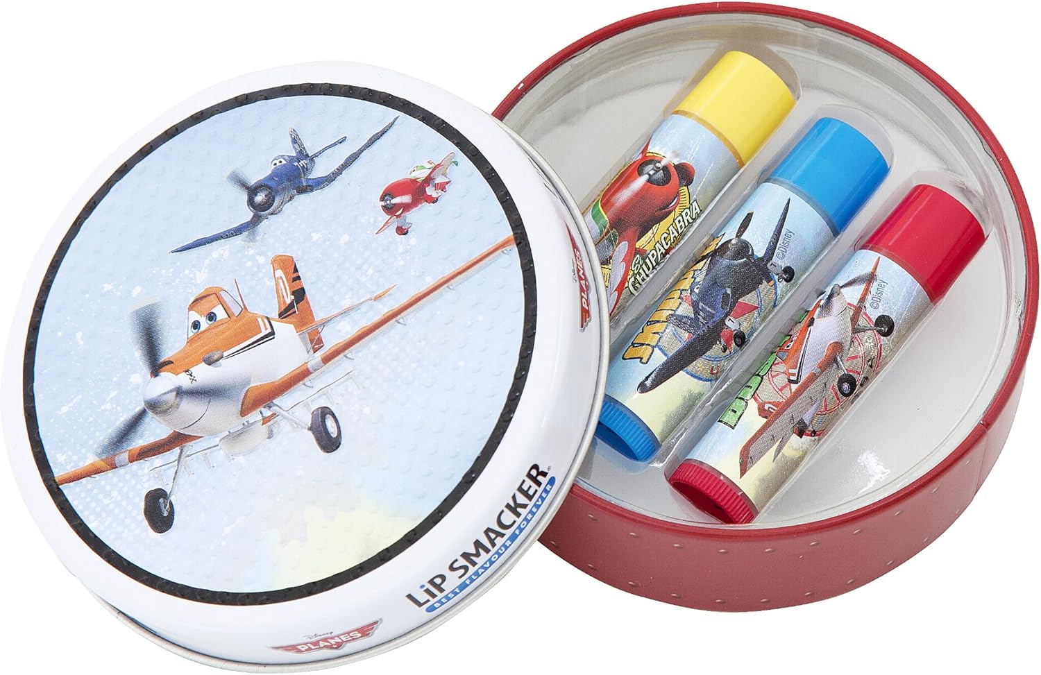 Lip Smacker Round Box Disney Planes 3 Lip Balms
