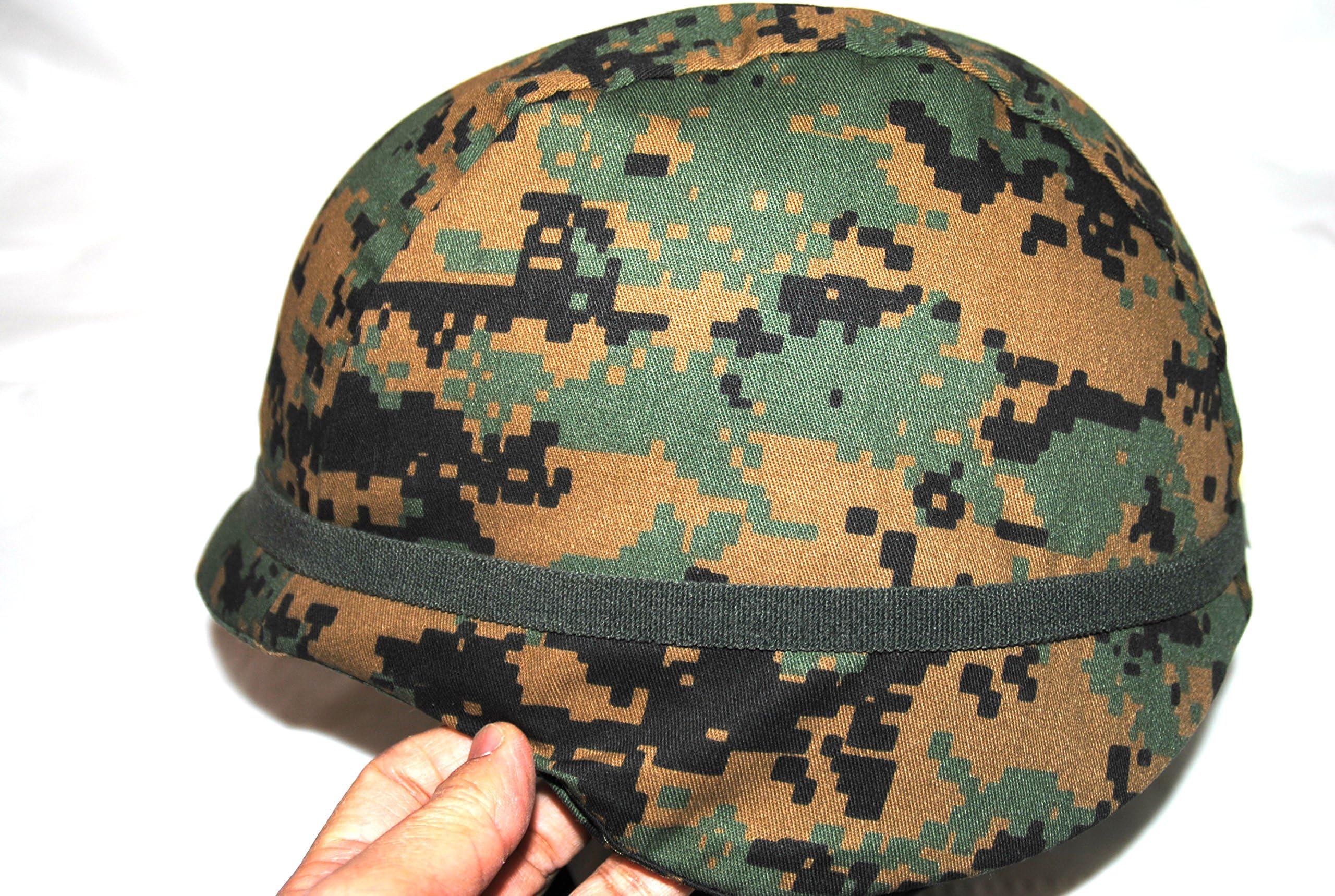 Genuine Us Marine Corps USMC Helmet With Marpat Digital Cover - Large