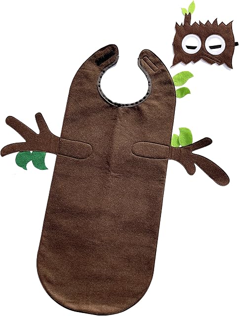ZAC HOME World Book Day Tree Man Stick Costume Outfit for Kids/Toddlers, Boys and Girls for 3-12Y for Height 100cm-150cm