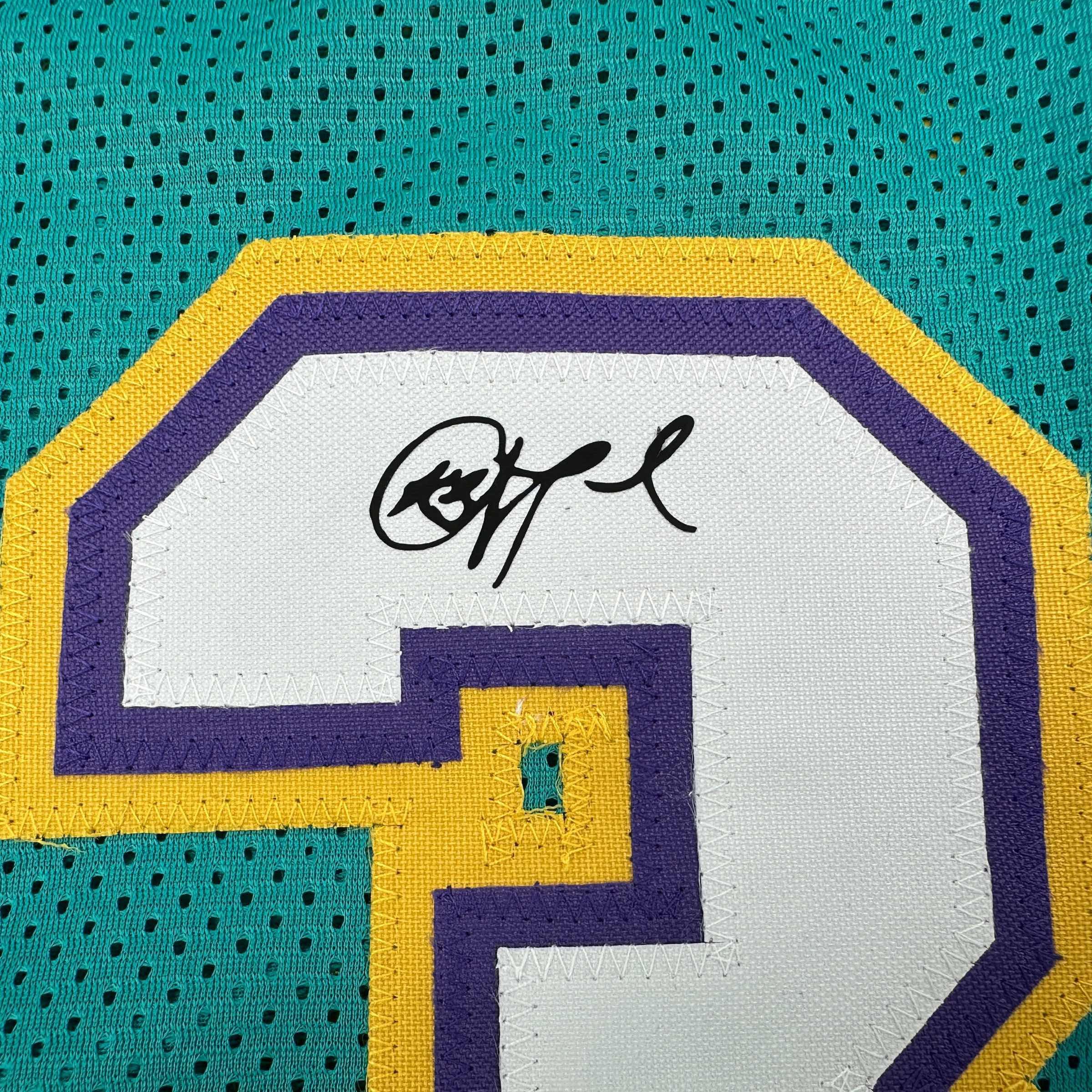 Framed Facsimile Autographed Chris Paul 35x39 New Orleans Teal