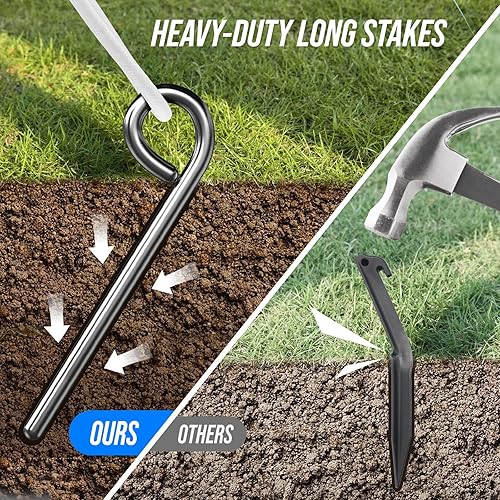 Miniatura 2 de Patiassy Juego de bádminton con 2 volantes de bádminton de plumas de ganso y 4 raquetas de bádminton, red de bádminton portátil profesional para