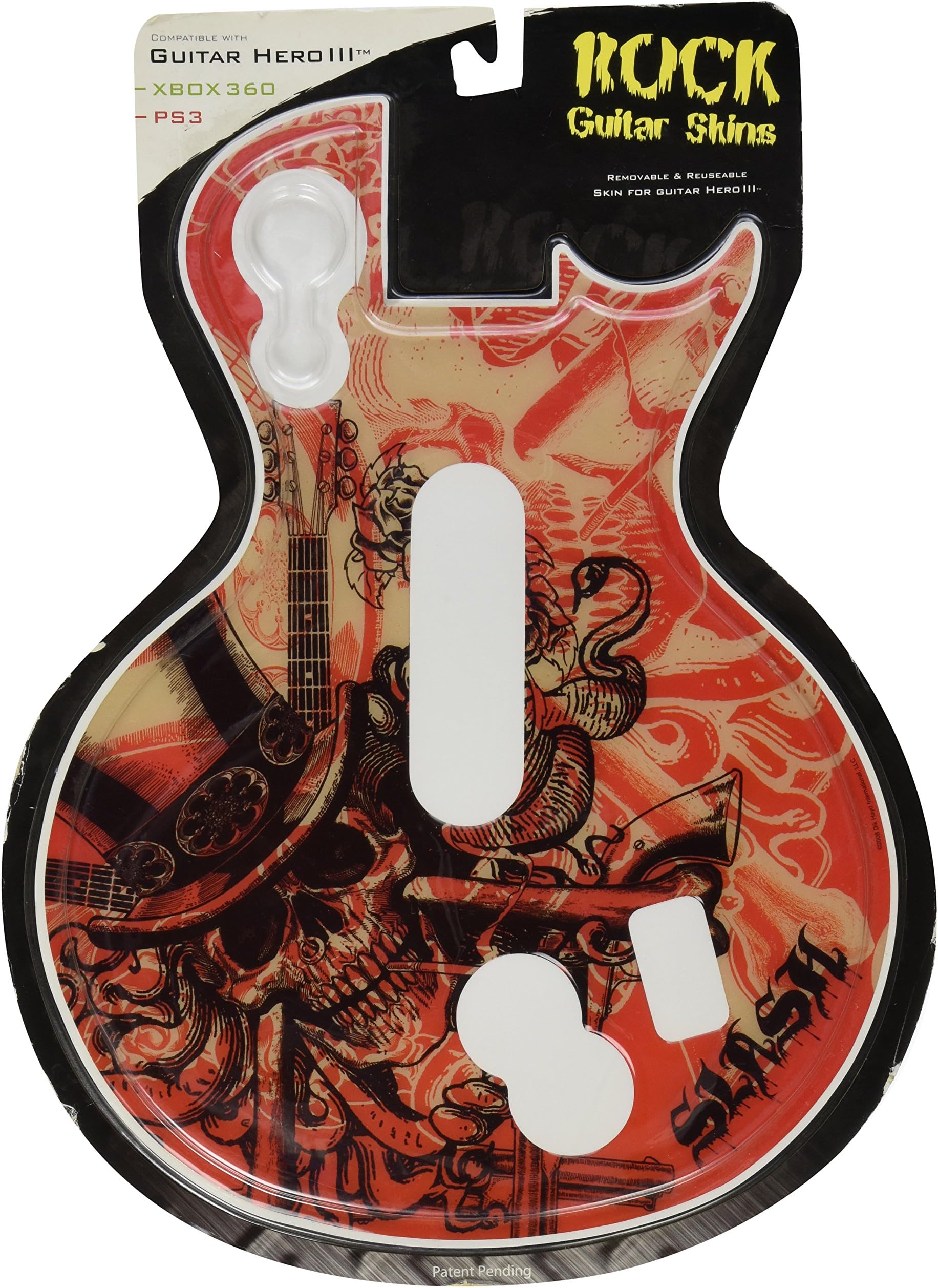 Gamer Graffix PS3 Guitar Hero 3 Controller Guitar Skin (Slash Red)
