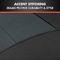 Vista 7 de BDK carXS Turismo - Juego completo de fundas para asientos de automóvil, fundas de asiento delantero gris de dos tonos con funda para asiento