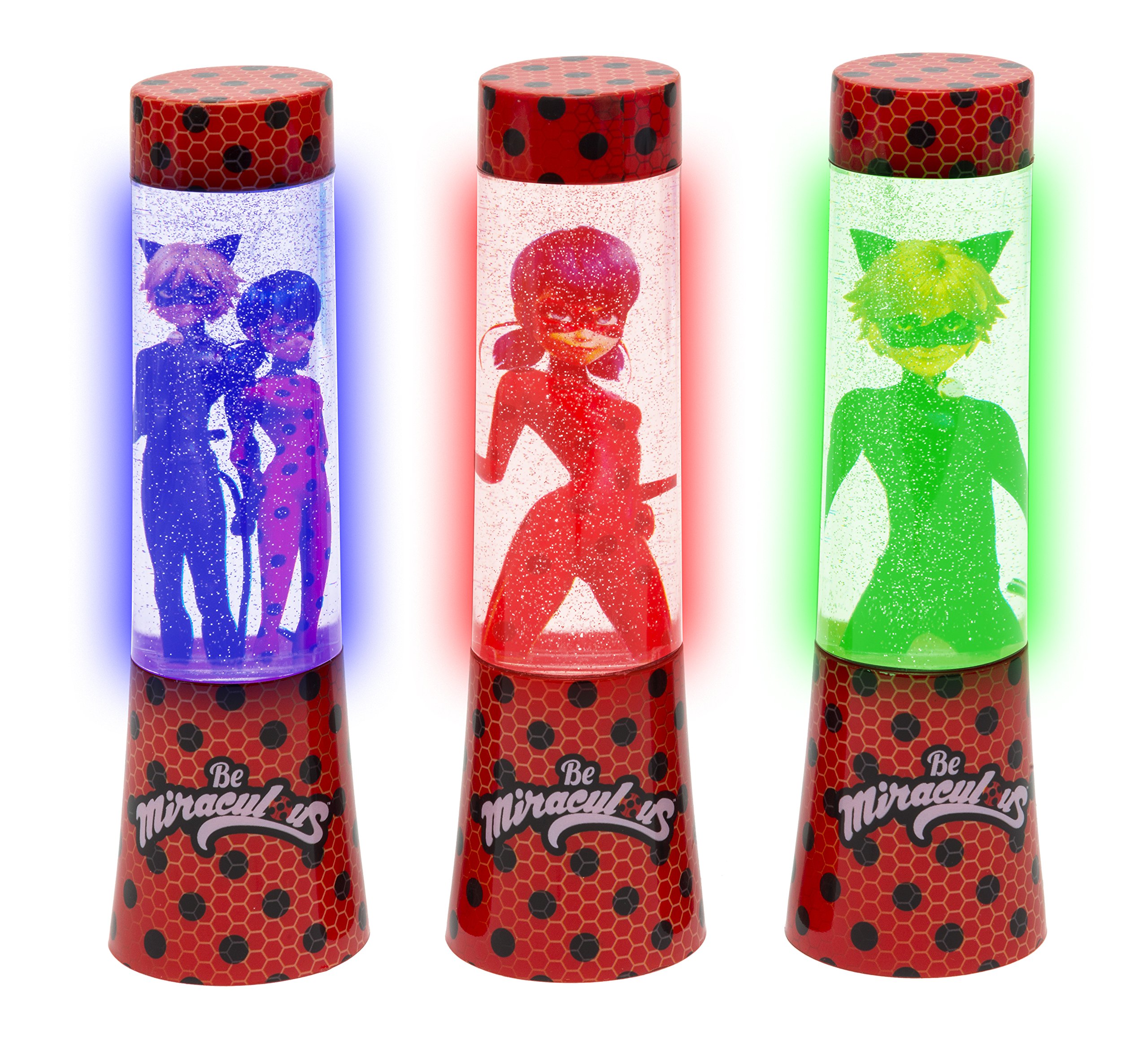 Miraculous 65973D12 Lampada Glitter LED, Modelli assortiti, 1 pezzo