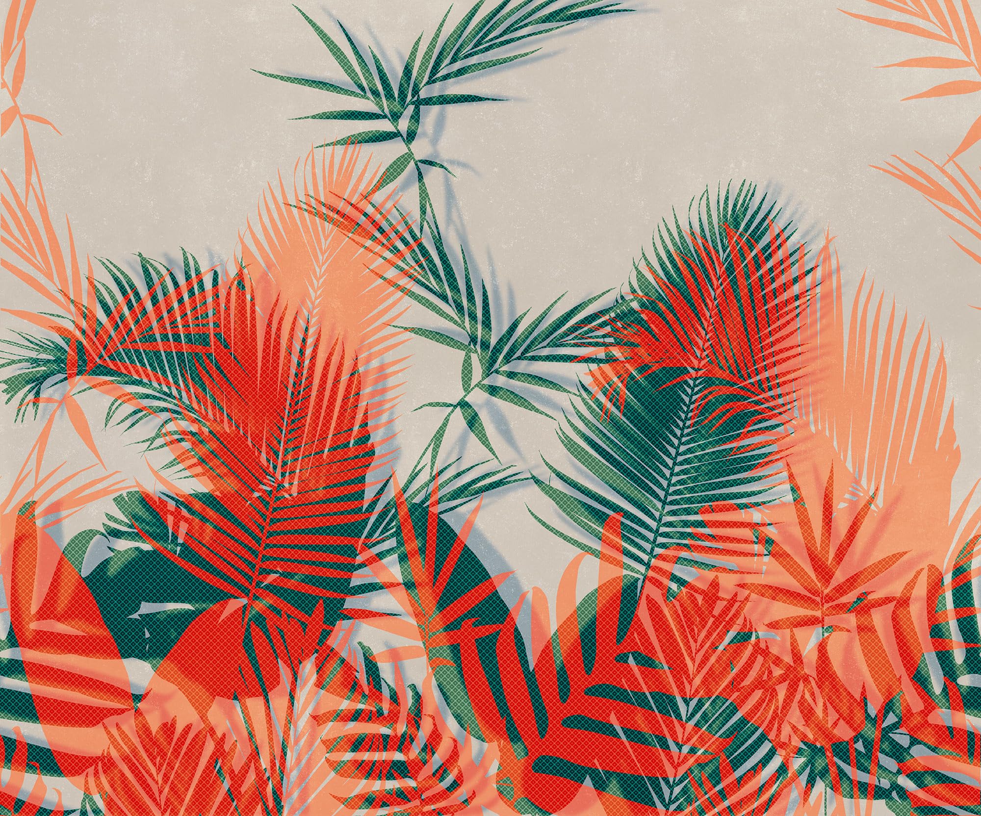 Komar Non-Woven Photo Wallpaper Tropical Trip Size 300 x 250 cm Wallpaper Wall Decoration Living Room Bedroom Office - Image 2