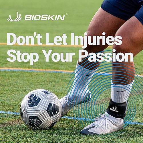 Miniatura 9 de trilok Tobillera, versátil tobillo apoyo Esguince  de tobillo, Fascitis Plantar, pttd  ligero y hipoalergénico  por Bioskin, M, Negro, 1