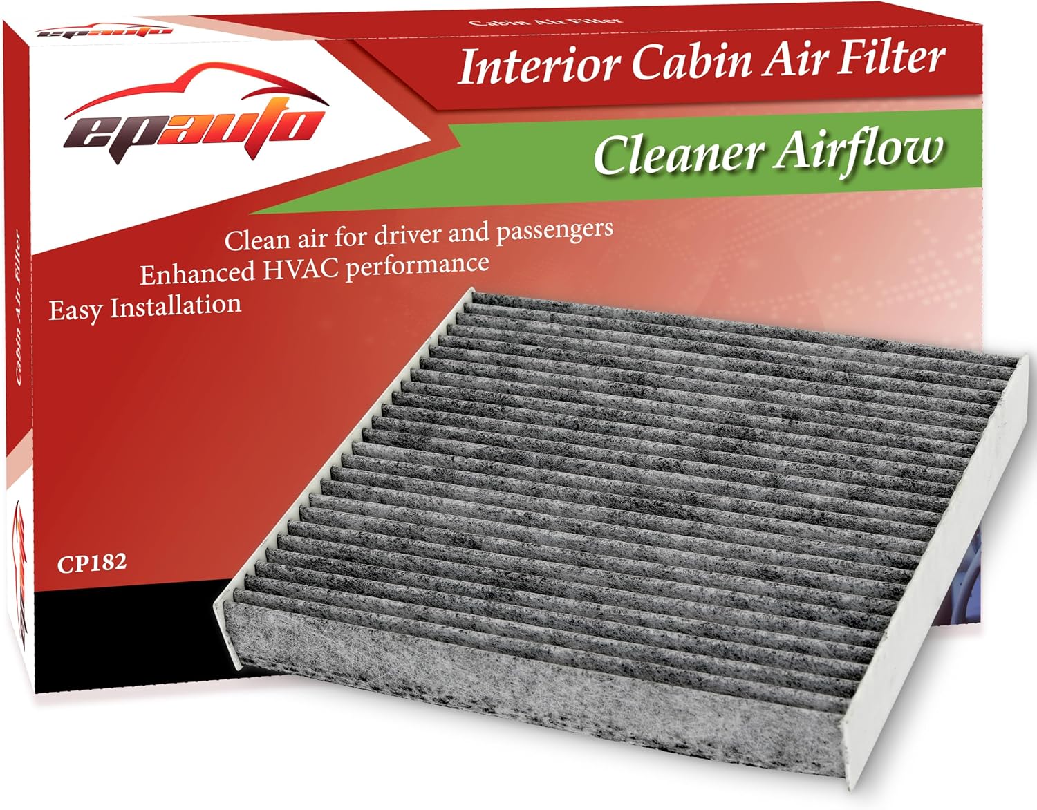 EPAuto CP182 (CF11182) Replacement for Honda Premium Cabin Air Filter includes Activated Carbon EPAuto CP182 (CF11182) Replacement for Honda Premium Cabin Air Filter includes Activated Carbon
