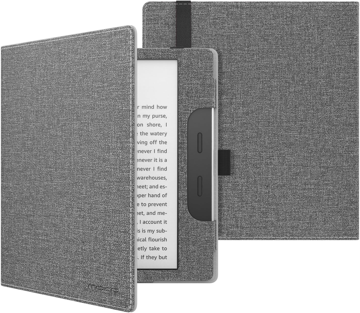MoKo Case Fits All-New 7“ Kindle Oasis (9th and 10th Generation ONLY, 2017 and 2019 Release), Premium Smart Cover Slim Fit Protective Case with Auto Wake/Sleep - Gray