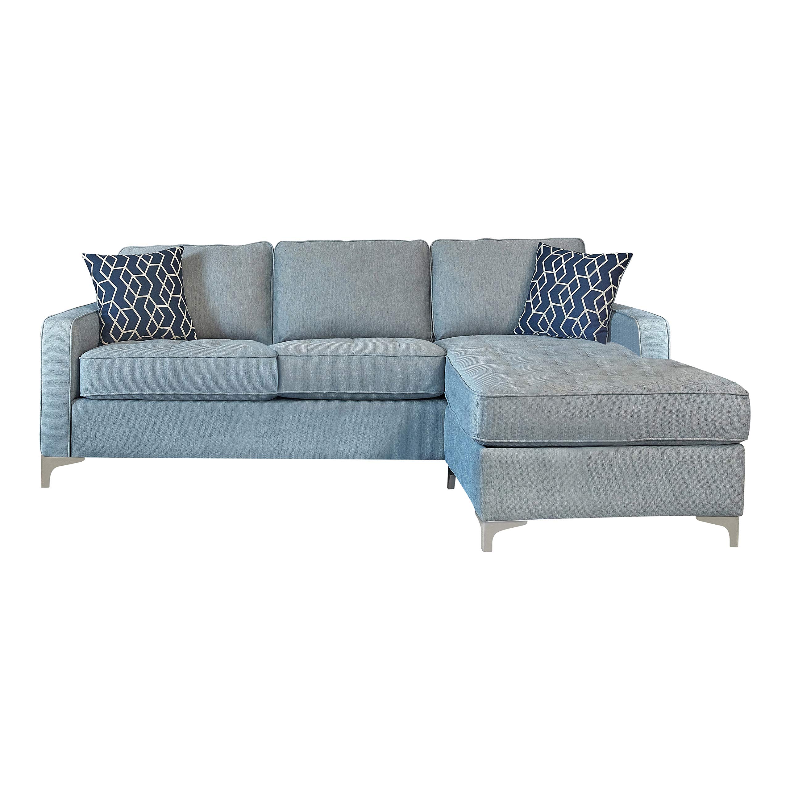 Nashua 2-Piece Reversible Sectional with Storage Ottoman