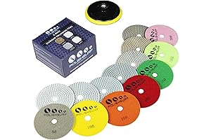 Diamond Polishing Pads Set for Dry and Wet Polishing
