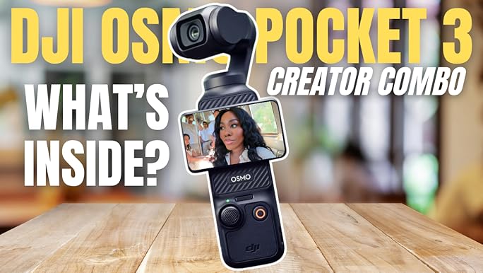 Amazon.com : DJI Osmo Pocket 3 Creator Combo, Vlogging