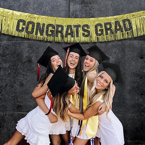 Vista 75 de KatchOn, Cartel de fotos de graduación verde 2025 – grande, 10 pies, pancarta de graduación 2025 Decoraciones de fiesta de graduación 2025