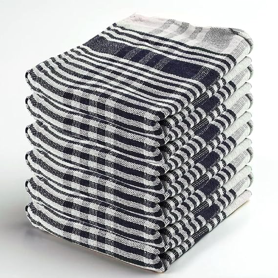 Kuber Industries Pack of 6 Cotton Kitchen Cloth/Napkins | Fridge, Table, Kitchen Platform Cleaning & Roti Napkins | 16x26 Inches - Blue