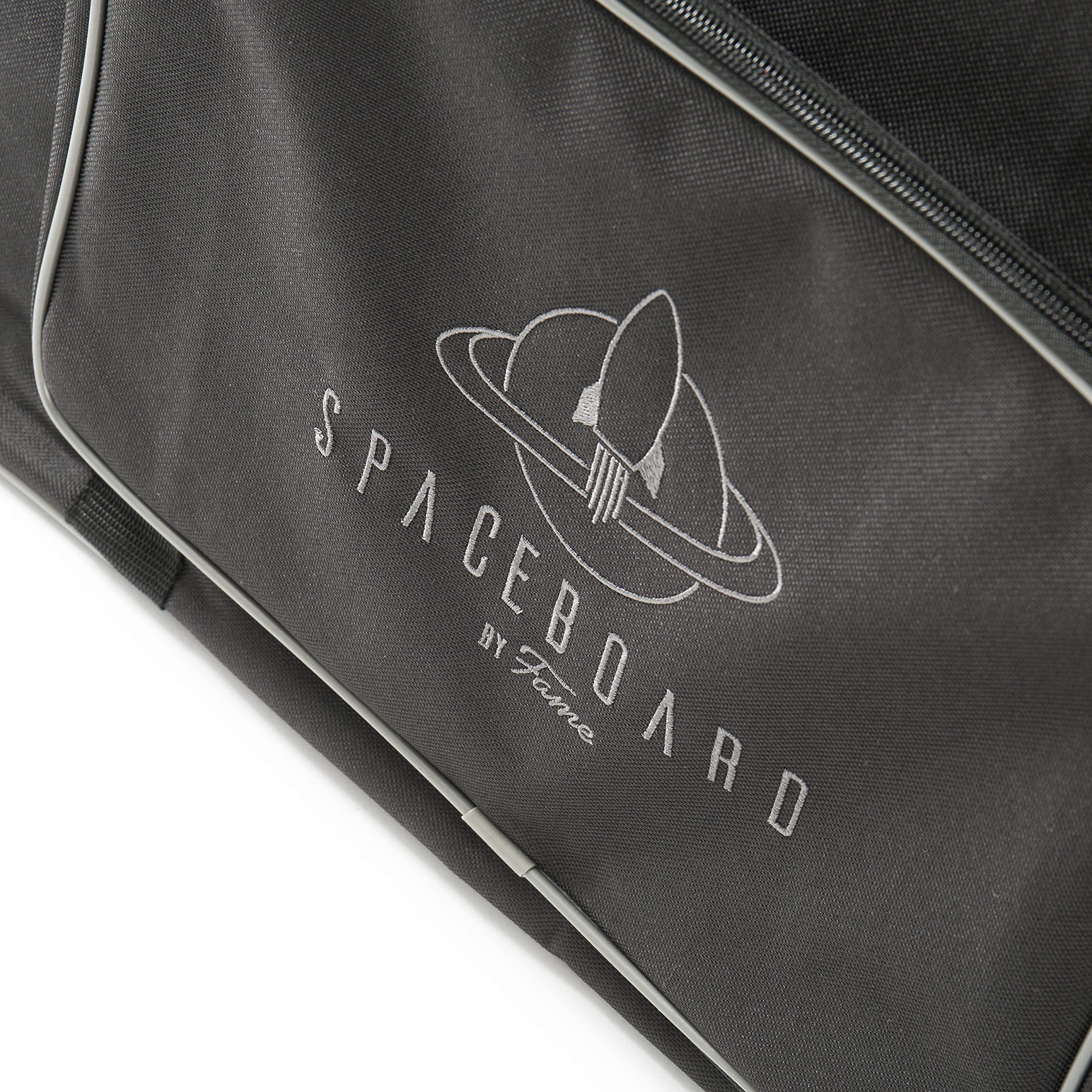 Fame Pedalboard, Board aus pulverbeschichtetem Aluminium mit 5 Streben für 12 Effektpedale, Gigbag mit Zubehörfach, Spaceboard 80