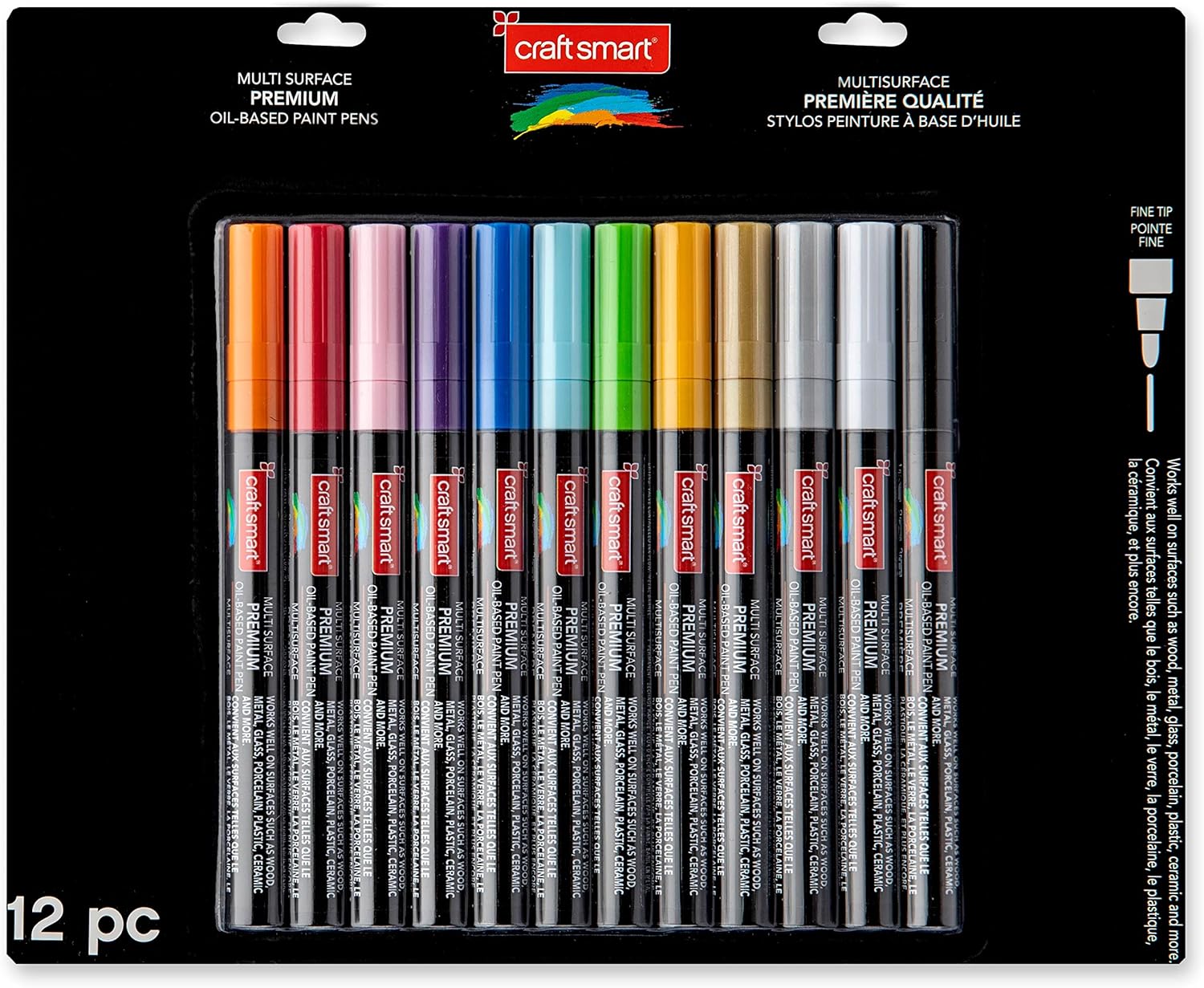 Craft Smart Premium Fine Tip OilBased Paint Pens 12ct Arts, Crafts & Sewing