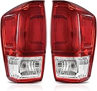 AUTOSAVER88 Tacoma Tail Lights 2016-2022 Pair - OE Direct Fit Left Right Passenger Driver Side Red Clear Lens