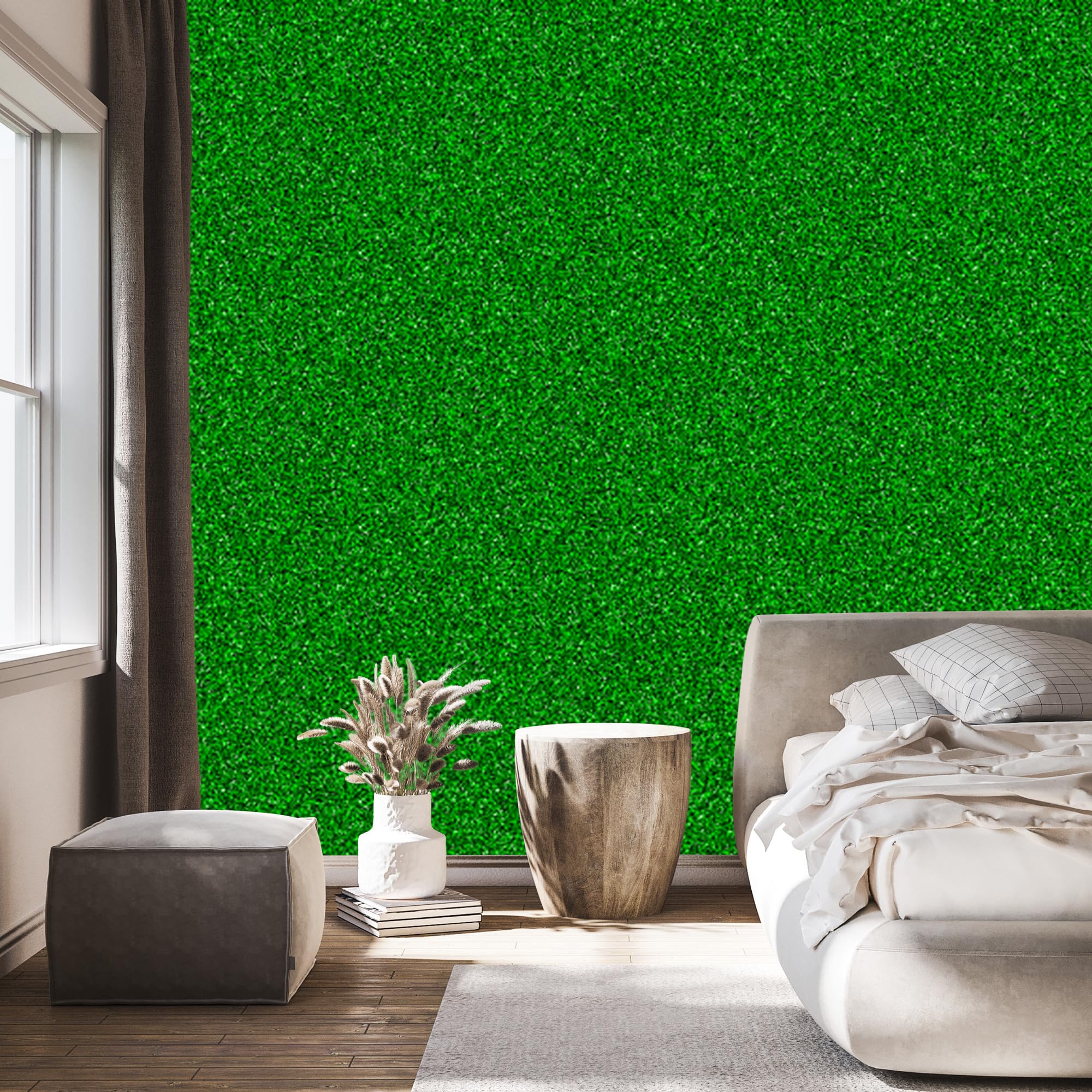 Vliestapete Glitzer – Grün und Flaschengrün 50 x 1000 cm