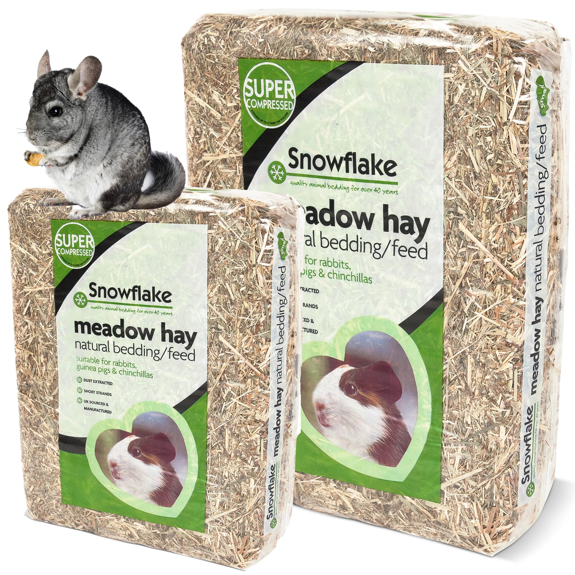 STORM TRADING GROUP Premium Dried Meadow Hay Grass For Small Animals Fresh Natural Feed Ideal For Hedgehogs, Guinea Pigs & Rabbits (Medium 1.5kg, 1 Bag)