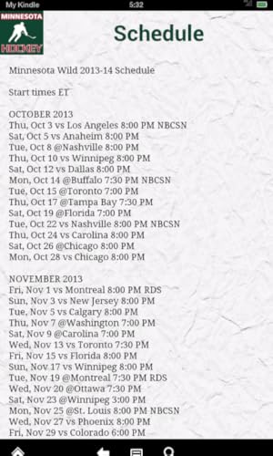 Minnesota Hockey News (Kindle Tablet Edition)