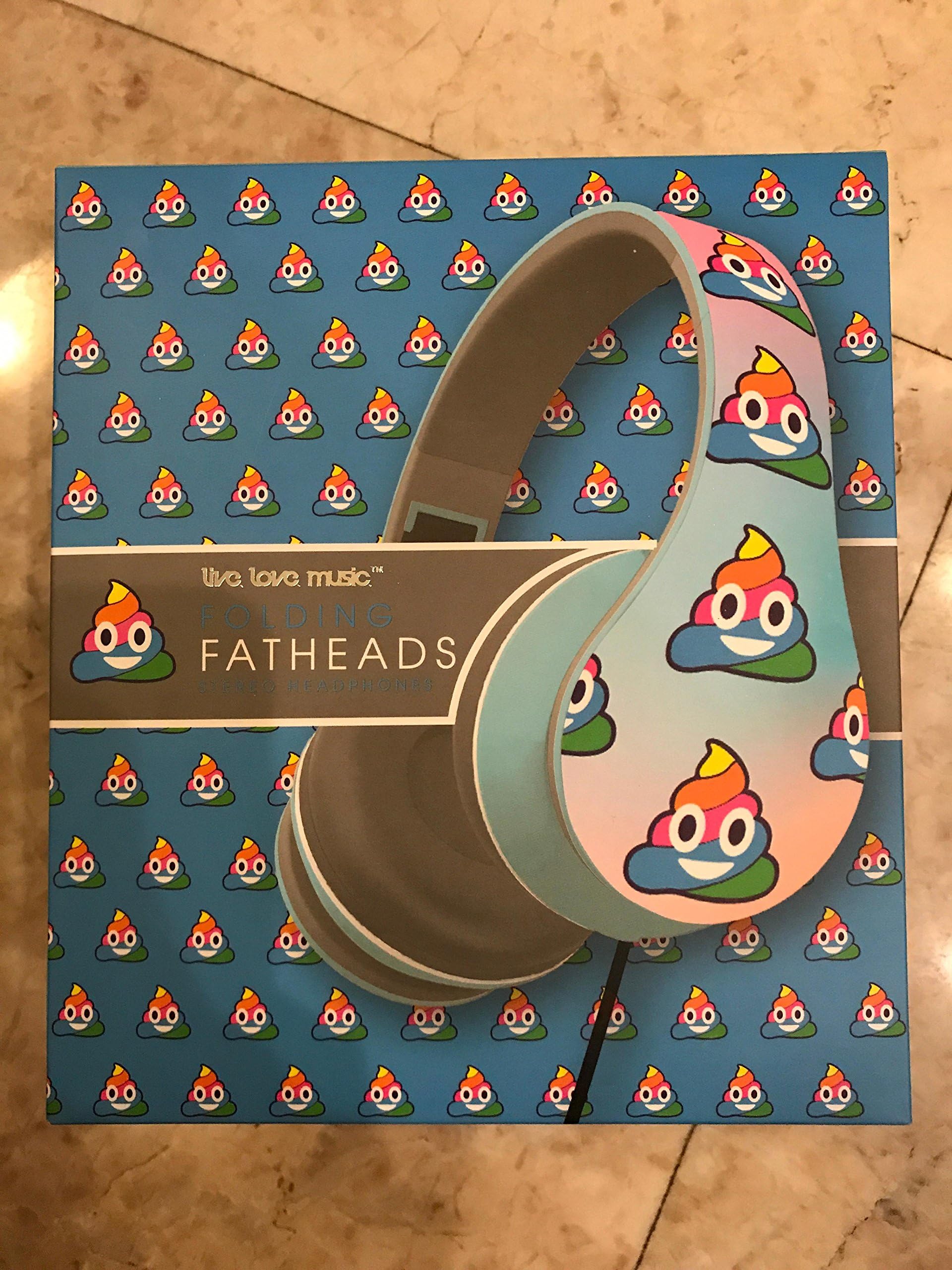 Emoji Poop Fatheads Folding Headphones Rainbow Yogurt Ice Cream