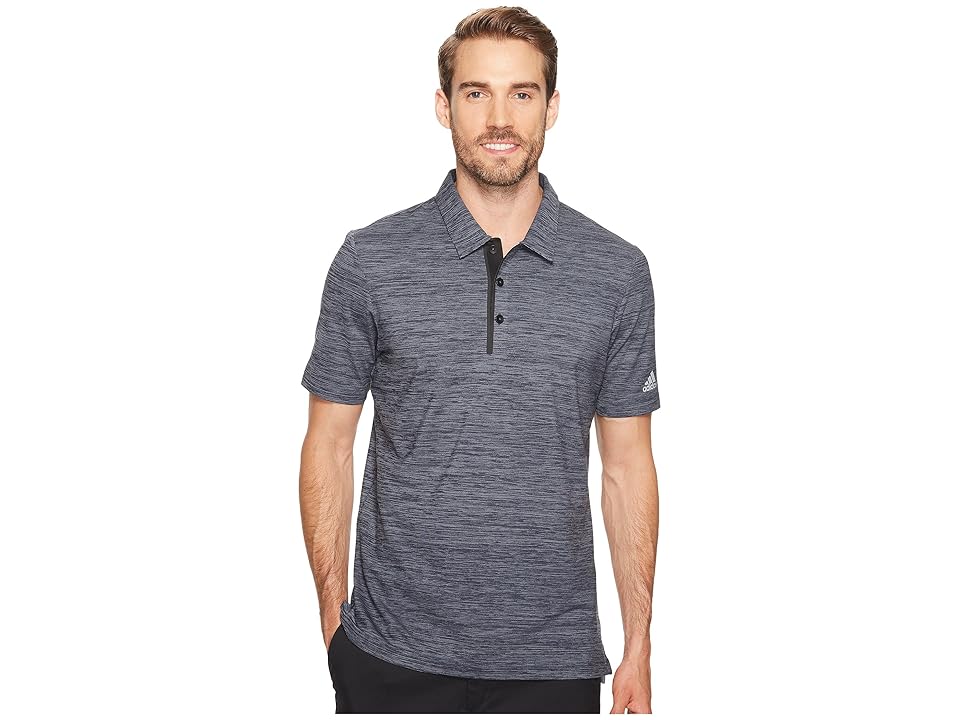 

adidas Golf Gradient Heather Jersey Polo (Dark Slate) Men's Short Sleeve Pullover